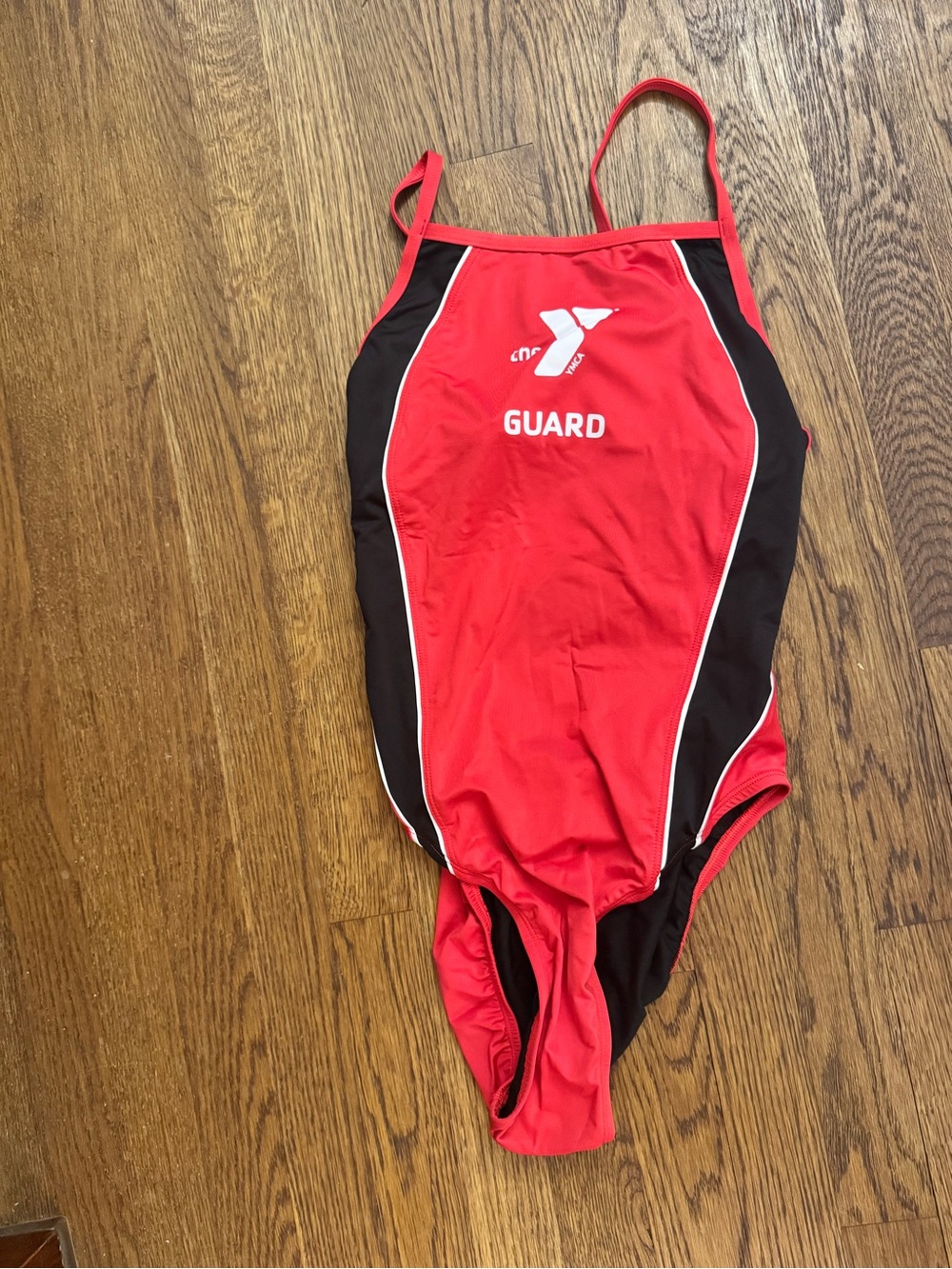 NWT YMCA Red Guard One-Piece Lifeguard Swimsuit